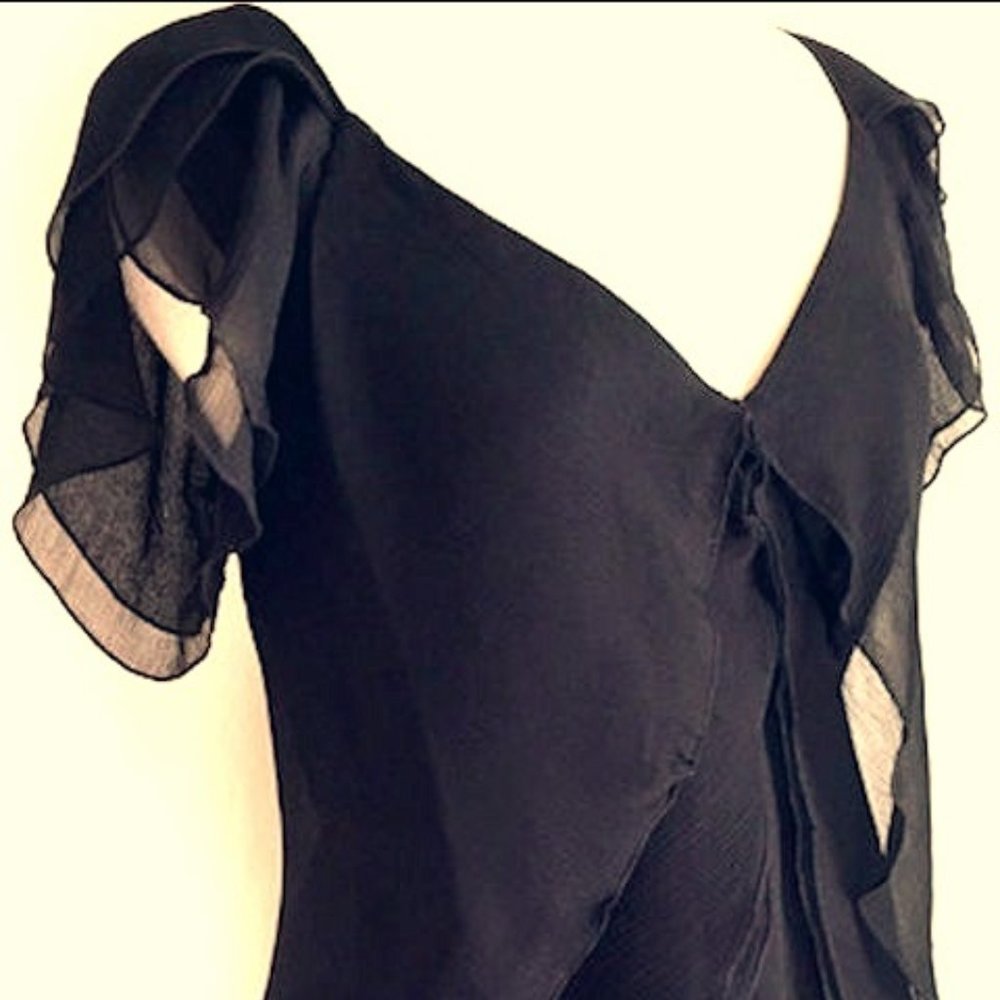 NWT Diane Von Furstenberg Delph Top Black
